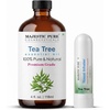 image:imageMajestic Pure Tea Tree Essential Oil with Nasal Inhaler  4 Fl OzTea Tree