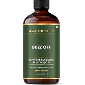 image:imageMajestic Pure Citronella Lemongrass amp Eucalyptus Oil for Diffuser 4 Fl OzBuzz Off
