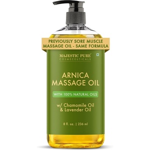 image:imageMajestic Pure Cocoa Mint Massage Oil Cooling Scented Blend 8 Fl OzArnica Massage Oil