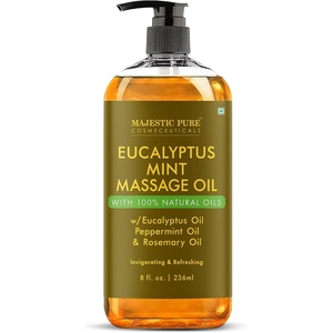 image:imageMajestic Pure Cocoa Mint Massage Oil Cooling Scented Blend 8 Fl OzEucalyptus