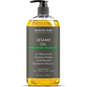image:imageMajestic Pure Cocoa Mint Massage Oil Cooling Scented Blend 8 Fl OzSesame Without Roller