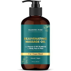 image:imageMajestic Pure Cocoa Mint Massage Oil Cooling Scented Blend 8 Fl OzVitamin E