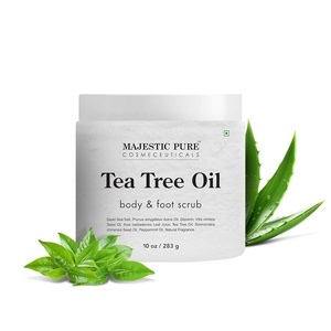 image:imageMajestic Pure Himalayan Salt Body Scrub Lychee Oil Exfoliant 10 OzTea Tree Scrub