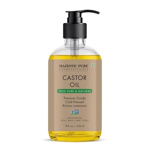 image:imageMajestic Pure USDA Organic Castor Oil 100 Pure amp Natural Body Oil 8 FlOzCastor Oil Glass Bottle