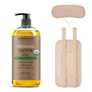 image:imageMajestic Pure USDA Organic Castor Oil 100 Pure amp Natural Body Oil 8 FlOzCastor Oil with wraps