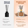image:imageMajestic Pure Lemongrass Reed Diffuser for Home Bathroom amp Office  Natural Aromatherapy Air Freshener amp Room Fragrance with Reed Sticks amp Dried Flowers 34 fl ozCoffee  Roasted Nuts