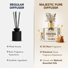 image:imageMajestic Pure Lemongrass Reed Diffuser for Home Bathroom amp Office  Natural Aromatherapy Air Freshener amp Room Fragrance with Reed Sticks amp Dried Flowers 34 fl ozWarm Vanilla  Caramel Drizzle