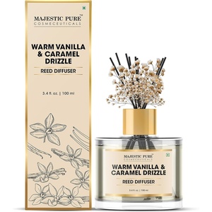 image:imageMajestic Pure Lemongrass Reed Diffuser for Home Bathroom amp Office  Natural Aromatherapy Air Freshener amp Room Fragrance with Reed Sticks amp Dried Flowers 34 fl ozWarm Vanilla  Caramel Drizzle