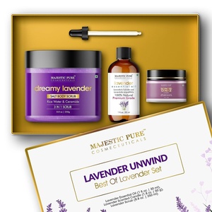 image:imageMajestic Pure Lavender Essential Oil amp Body Scrub Set  Pack of 3